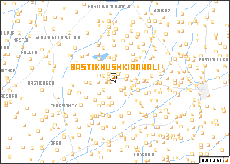 map of Basti Khushkiānwāli