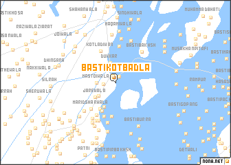 map of Basti Kot Badla