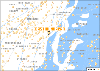 map of Basti Kumhārān