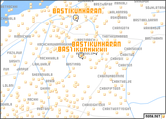 map of Basti Kumhārān