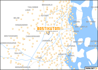 map of Basti Kutāni