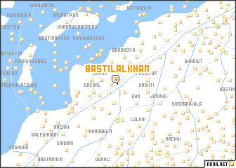 map of Basti Lāl Khān