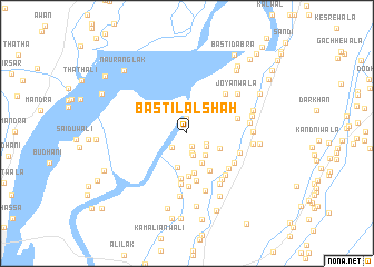 map of Basti Lāl Shāh