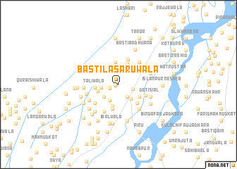 map of Basti Lāsarūwāla