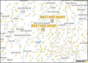 map of Basti Māchhiān