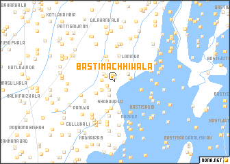 map of Basti Machhiwāla