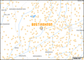 map of Basti Māhrān