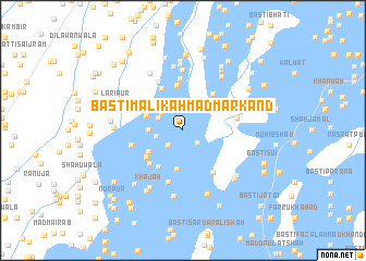 map of Basti Malik Ahmad Markand