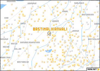 map of Basti Malikānwāli