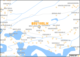 map of Basti Malik