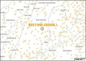 map of Basti Malkānwāli