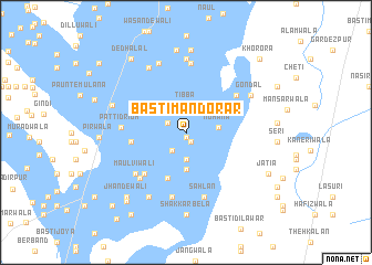 map of Basti Mandorār