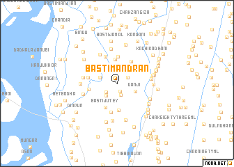 map of Basti Mandrān