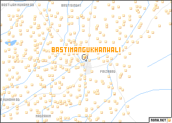 map of Basti Mangu Khānwāli