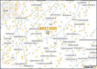 map of Basti Mān