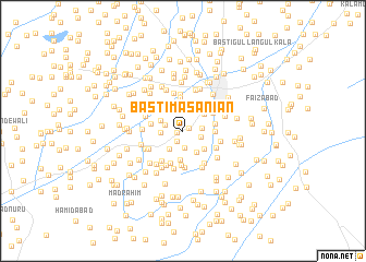map of Basti Masāniān