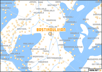 map of Basti Maulviān