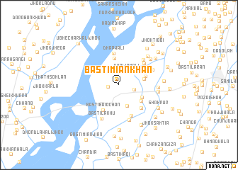 map of Basti Miān Khān