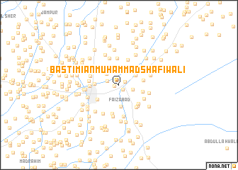 map of Basti Miān Muhammad Shafiwāli