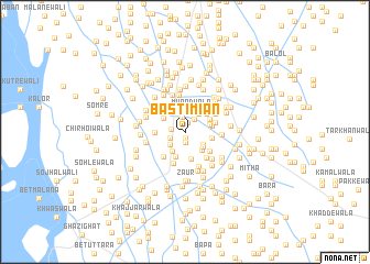 map of Basti Miān