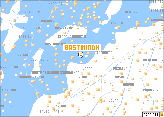 map of Basti Mindh