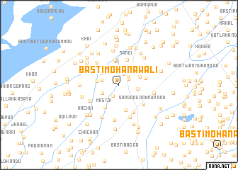 map of Basti Mohānawāli