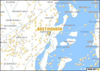 map of Basti Mohana