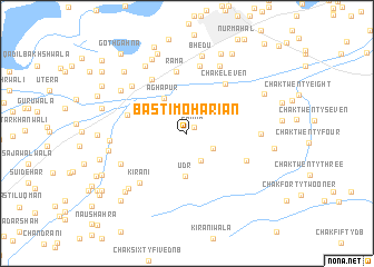 map of Basti Mohāriān