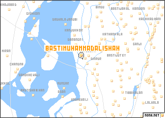 map of Basti Muhammad Ali Shāh