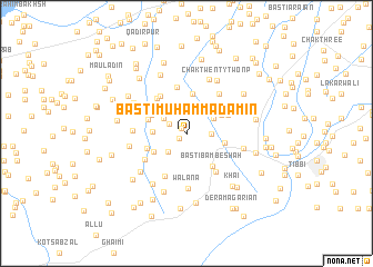 map of Basti Muhammad Āmin