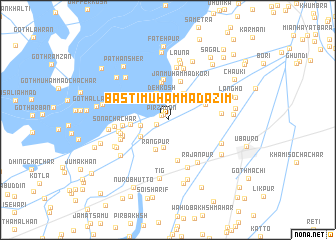 map of Basti Muhammad Azīm