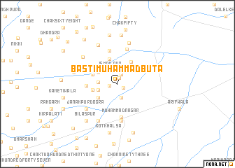 map of Basti Muhammad Būta