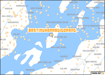 map of Basti Muhammadi Gopāng