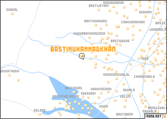 map of Basti Muhammad Khān