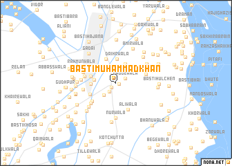 map of Basti Muhammad Khān