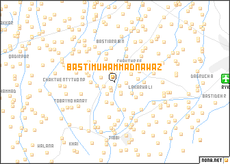 map of Basti Muhammad Nawāz