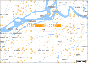 map of Basti Muhammad Shāh