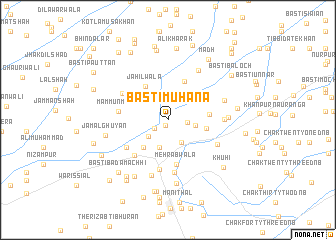 map of Basti Muhāna