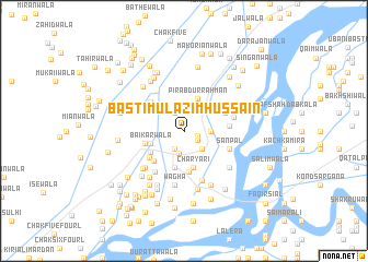 map of Basti Mulāzim Hussain