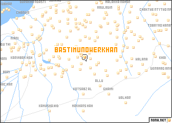 map of Basti Munower Khān