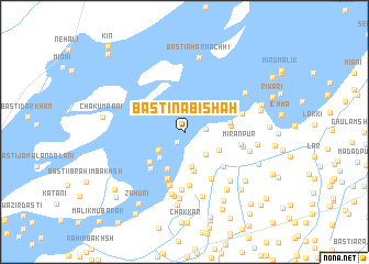 map of Basti Nabi Shāh