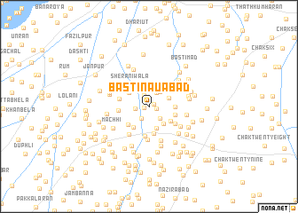 map of Basti Nauābād