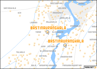 map of Basti Naurangwāla