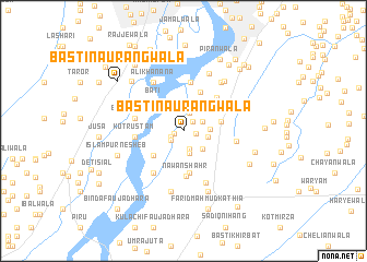 map of Basti Naurangwāla