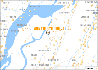 map of Basti Nayānwāli
