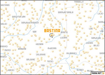 map of Baština