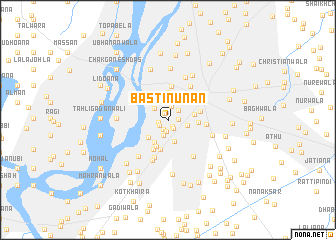 map of Basti Nunān