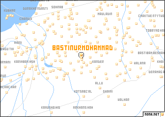 map of Basti Nūr Mohammad