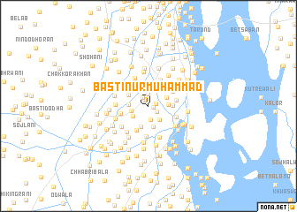 map of Basti Nūr Muhammad