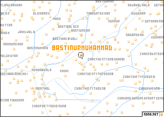 map of Basti Nūr Muhammad